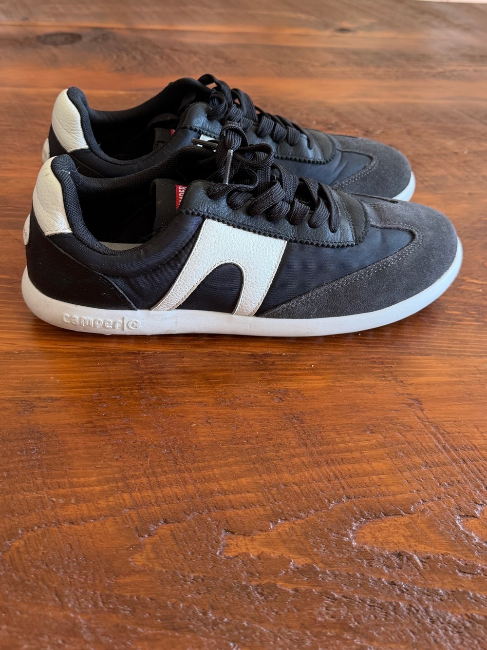 Camper Women’s Pelotas Xlite Black and White Sneakers